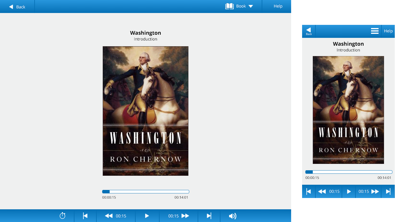 Follett audiobook user interface